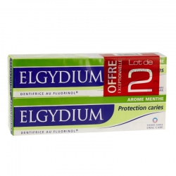 Elgydium protection caries lot de 2 x 75 ml