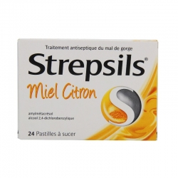 Strepsils miel citron 24 pastilles à sucer