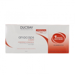 Ducray anacaps triactiv chute de cheveux 30 capsules x3
