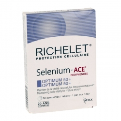 Richelet selenium-ace optimum 50+ 30 comprimés