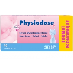 Physiodose sérum physiologique 40 unidoses 
