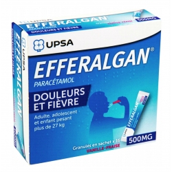 Efferalgan 500 Mg Vanille-Fraise Granulés 16 Sachets