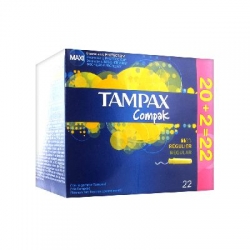 Tampax compak régulier 22 tampons