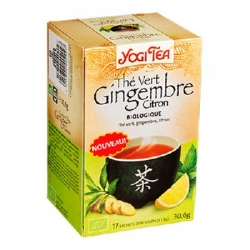 Yogi tea thé vert gingembre citron 17 sachets