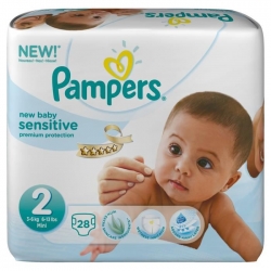 Pampers new baby sensitive taille 2 28 couches