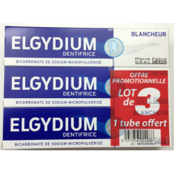 Elgydium blancheur lot de 2x75 ml+1