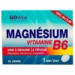 Go Vital magnésium vitamine B6 45 comprimés