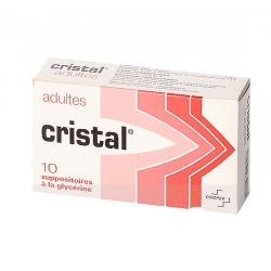 Cristal suppositoire adulte 10 suppositoires