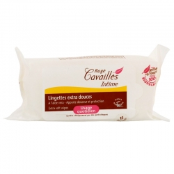 Rog&eacute cavaill&egraves lingettes intime extra-douces 15 lingettes