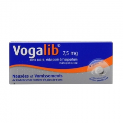 Vogalib 7.5mg sans sucre lyophilisat oral édulcoré à l'aspartam 8 lyophilisats