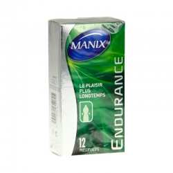 Manix endurance préservatif avec réservoir x12