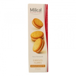 Milical nutrition saveur noisette 12 biscuits