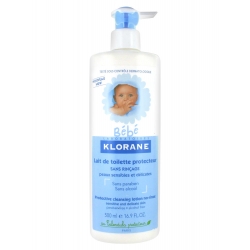 Klorane Bébé Lait de Toilette Protecteur Sans Rinçage 500 ml