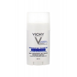 Vichy Déodorant 24H Sans Sels d'Aluminium Peaux Sensibles ou Epilées Stick 40ml