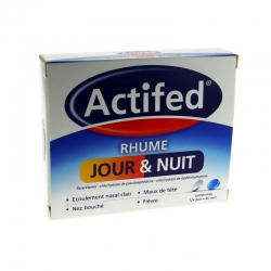 Actifed Rhume Jour et Nuit 16 comprimés