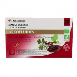 Arkofluide bio jambes légères ampoules buvables 15 ml x20