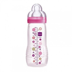 Mam biberon 2ème âge cercle rose 330ml