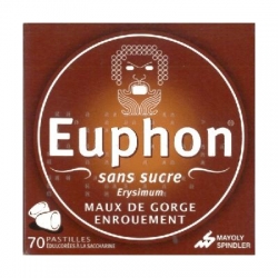 Euphon pastilles sans sucre 70 pastilles