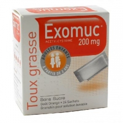 Exomuc orange 200mg 24 sachets