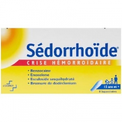 Sédorrhoïde 8 suppositoires