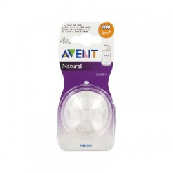 Avent natural 2 tétines à débit rapide 6 mois et +