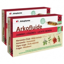 Arkopharma Arkofluide Circulation Jambe Légère 2 X 20 Ampoules