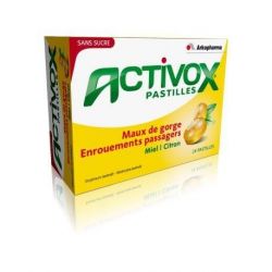 ACTIVOX PASTILLES BLISTER 3X8 MIEL CITRON