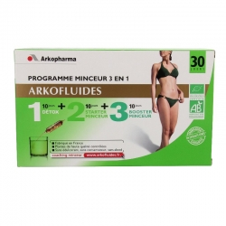 Arkopharma arkofluides programme minceur 30 jours 30 ampoules