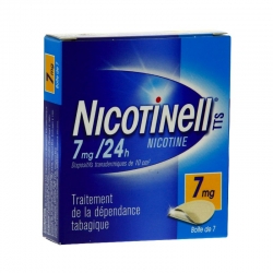 Nicotinell tts 7mg/24h dispositif transdermique 7 patchs