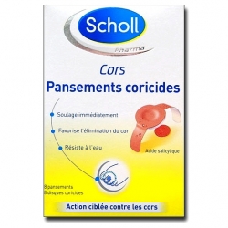 Scholl pansements coricide cors x 8