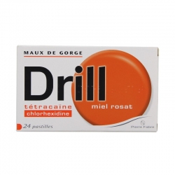 Drill miel rosat 24 pastilles à sucer